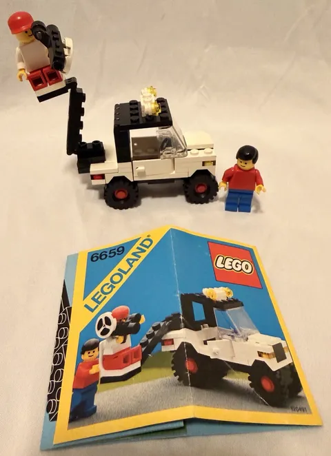 LEGO 6659 TV Camera Crew Vintage 1986 Legoland Complete w/ Instructions