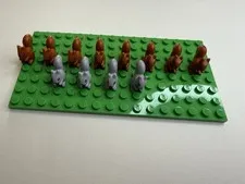 Lego Animal Squirrels Lot Of 12 Baseplate Not Included