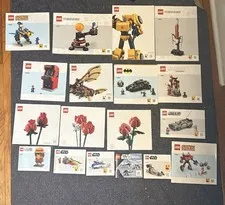 Mixed Lego Instruction Book Manual Lot Of 32- Mix,Marvel,Minecraft,Star Wars