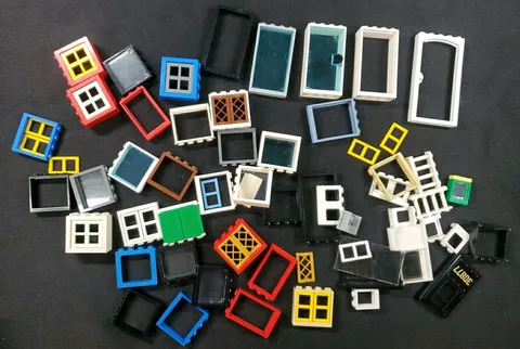 Huge Lot LEGO Single DOUBLE Opening WINDOWS SPARE PARTS JOB See Pics  ***