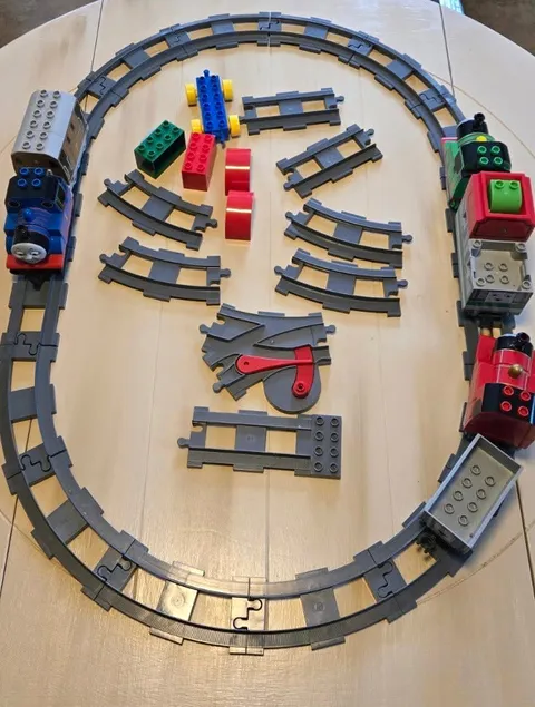 LEGO DUPLO Thomas & Friends Train Track Bulk Lot w/ Thomas & Percy