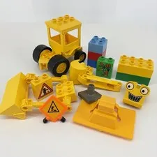 Lego DUPLO Bob The Builder SCOOP CONSTRUCTION VEHICLE BACK HOE FRONT LOADER