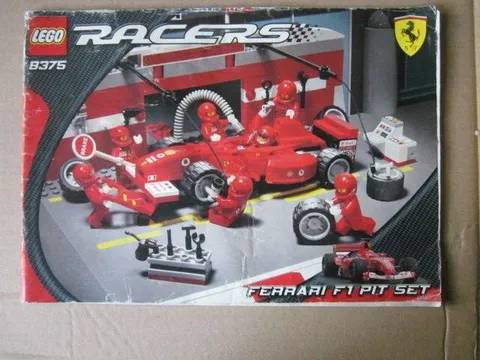 Lego Building Instructions Instruction Racers 8375 Ferrari F 1 Pit Set