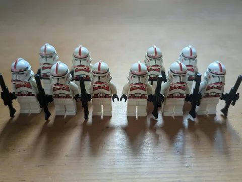 Lego Star Wars Clone Shock Trooper Lot x10 Coruscant Guard sw0189 sw0091 7655
