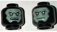 LEGO Minifigure, Head Dual Sided Alien Balaclava with Sand Green Skin inv.657