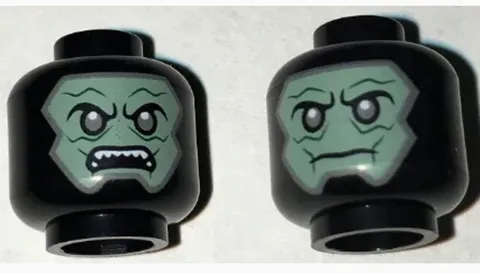 LEGO Minifigure, Head Dual Sided Alien Balaclava with Sand Green Skin inv.657