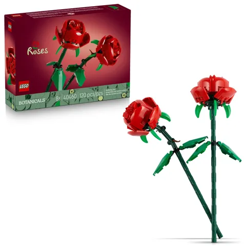 LEGO Roses - Building Toy for Kids, Girls & Boys, Ages 8+ - Multicolor