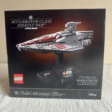 New LEGO Star Wars Attack of The Clones Acclamator-Class Assault Ship 75404