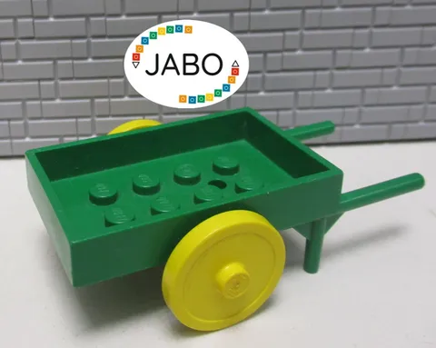 (E5/27) LEGO Fabuland fabad6c01 Wheelbarrow Green 3604