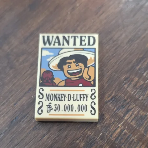 Lego One Piece Monkey D. Luffy Wanted Poster 75636 75637 75638 75639 NEW