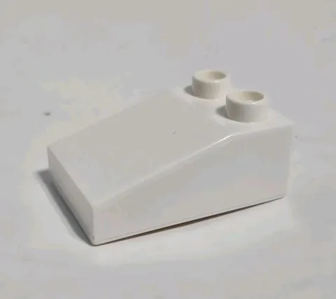 LEGO Duplo Block WHITE 2x3 22 degree SLOPE RAMP BRICK  Building 35114