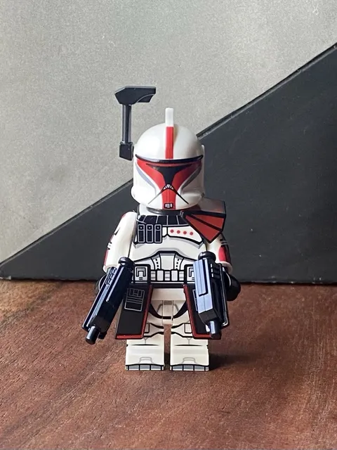 Custom Star Wars Captain Fordo Clone Trooper Minifigure For Lego