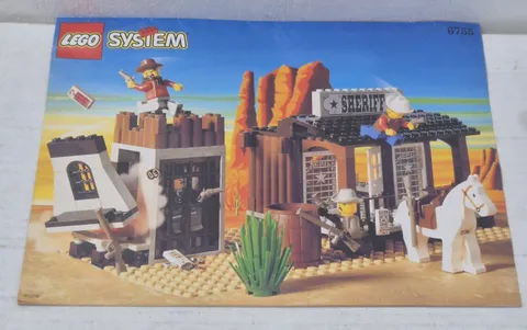 Lego System Wild West Sheriff's Lock-Up #6755 Instruction Manual Western Cowboy