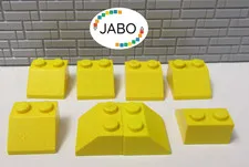 (R10/4/4) LEGO 8x 3039 Roof Tile Sloping Tile 2x2 Yellow 45°