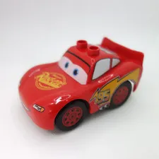 Lego Duplo Disney Pixar Lightning McQueen Red Rust-eze Car 2 pc