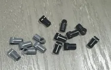 LEGO Angle Connector #1 (32013 / 42127) Black Dark Gray 14 Pieces