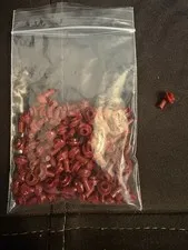 Lego New Dark Red Bars 1L w/ Angled Stud 6476966 Pack Of 98