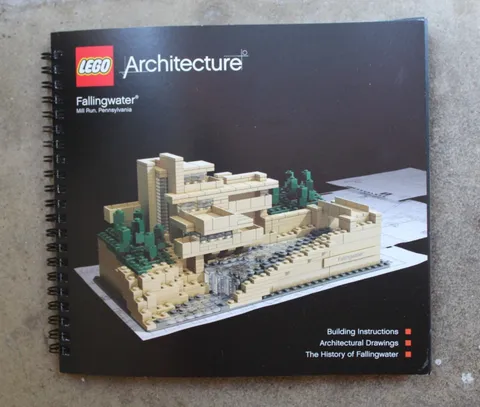 Lego Architecture: Fallingwater Instruction Manual (21005) - No Legos