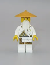 LEGO Ninjago Sensei Wu nifigure white gold outfit