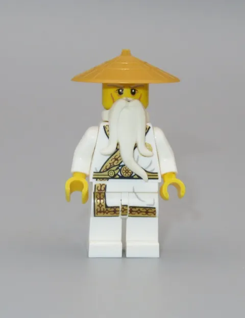 LEGO Ninjago Sensei Wu nifigure white gold outfit