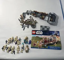 LEGO Star Wars Episode I The Battle Of Naboo 7929 w/ Mini-Figs & Manual As-Is