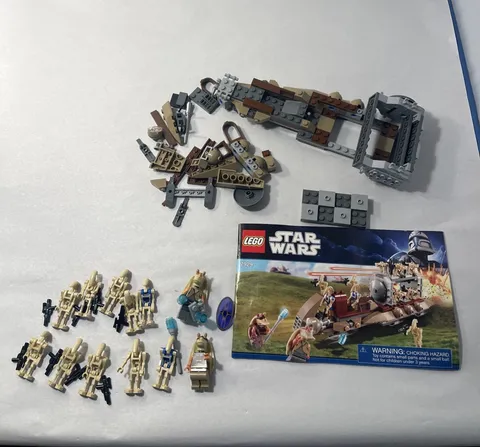 LEGO Star Wars Episode I The Battle Of Naboo 7929 w/ Mini-Figs & Manual As-Is