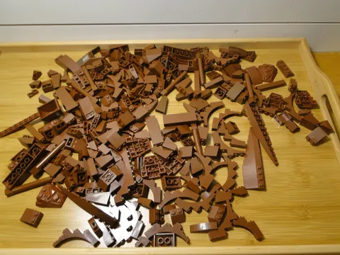 Lego Brown Reddish Brown Parts Angles Pillars Arches Pieces Bricks Plates Lot