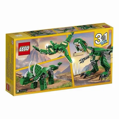 LEGO Creator 31058 Mighty Dinosaurs 3-in-1 Complete Set 174 pcs Ages 7-12 Box