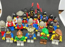 LEGO Castle Minifigures – Lot of 12 (Knights, Soldiers, Forestmen, King)