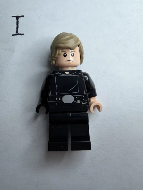 Lego New Luke Skywalker Jedi Master Shaggy Hair f2 Minifigure