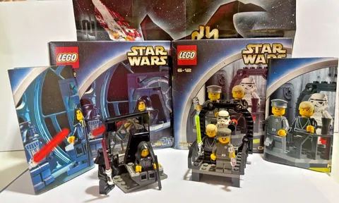 LEGO 7200 7201 STAR WARS 2 sets Final Duel I and II with box +  manual completed
