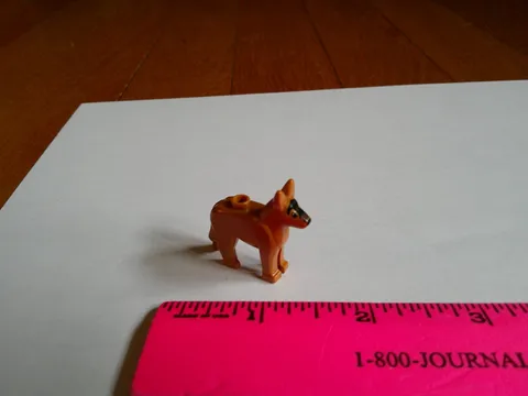 LEGO Dog Alsatian German Shepherd Black Eyes Nose Replacement Part FREE SHIP