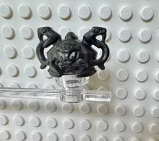 LEGO Minifigure Headgear Helmet Ninjago with Cheek Protection and 2 Snakes 24586