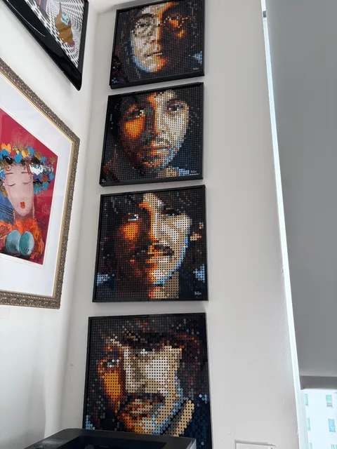 LEGO Art The Beatles #31198 – Complete Collection – All 4 Portraits Displayed!