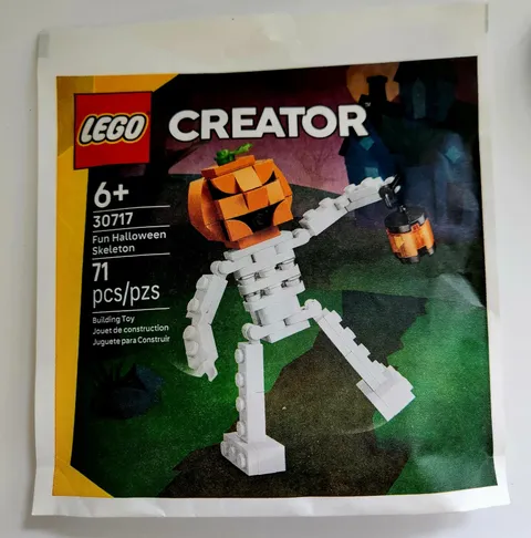 Lego Creator 30717 Fun Halloween Skeleton Polybag Paper Bag New Sealed