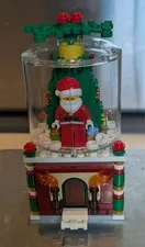 Lego 40223 SANTA SNOWGLOBE No Box No Manual ASSEMBLED & COMPLETE 2016 Retired