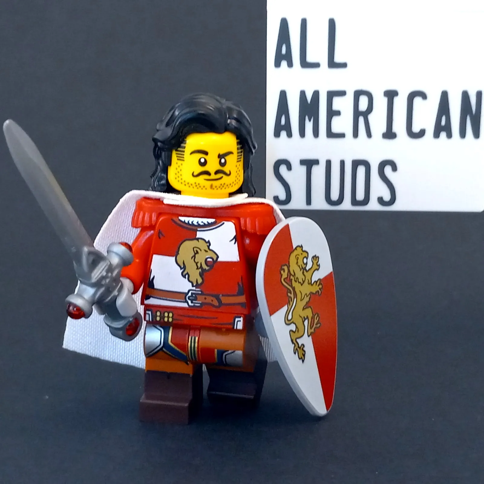 LEGO Castle Lion Knight King Minifigure D&D CMF Kingdoms 7187 Nobleman Prince