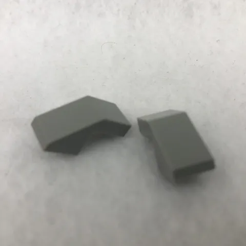 LEGO 28192 Light Bluish Gray Slope 45 2 x 1 with Cutout without Stud (x2)