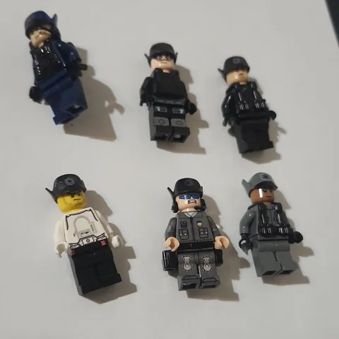 Custom LEGO Star Wars 1st Order Officer Minifigures Lot of 6