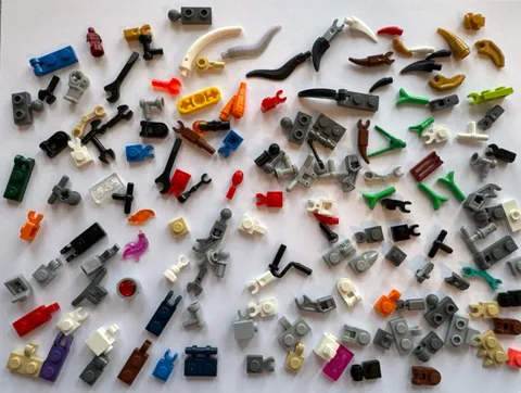 LEGO Parts Lot Weapons Horns Claws Accessories Mixed Bulk Pieces