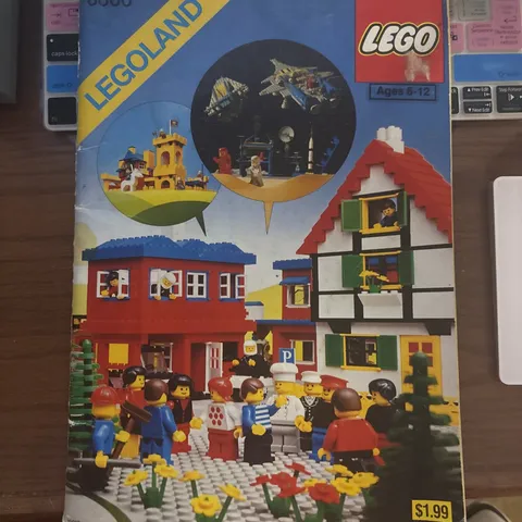 Lego Legoland 6000 Idea Book 1980 Instruction Manual Vintage Many Stickers Incl
