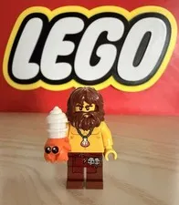 Lego Shipwreck Survivor Minifigure With Hermit Crab