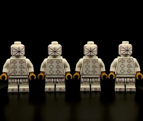 Lego Printer Alignment Smart Minifigure Factory Test Prototype Misprint 1A-1D
