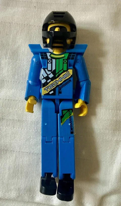LEGO Technic 2706 Racing figure With Helmet - Blue Uniform - Nice Shape
