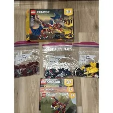 Lego Fire Dragon Set #31102 3-In-1 Creator 100% Complete w/Manuals & Box