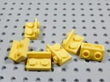 LEGO Lot of 6 Yellow 1x2-1x2 Inverted Brackets BK