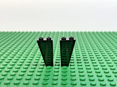 2011 LEGO Black Slope 75 2 x 1 x 3 Inverted Angled Wall 4195 (2 PCS) #2449 MINT!