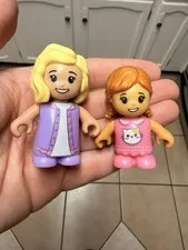 LEGO Friends Doll Lot of Two Mini Dolls Duplo Emma and Friend 