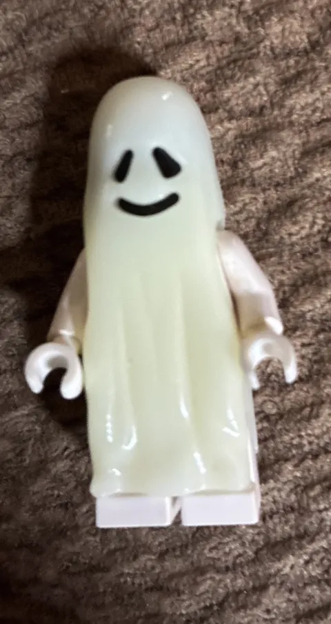 LEGO Minifigure Ghost, Castle Gen002, Vintage Glow-in-the-Dark