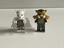 LEGO Chima Minifigure Lot - Scorm & Windra MISPRINT Nose Head (loc056 loc039)